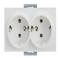 RİTA MEK TUŞ İKİLİ UPS PRİZ BEYAZ 1